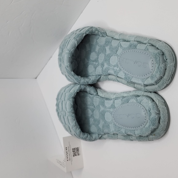 ⭐️COACH 💯 NWT, "BRIDGETT TERRY" SLIDERS/SHOES, THE SIZE=7.5 LADIES, AQUA COLOR - Picture 4 of 16